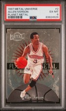 1997 Metal Universe Allen Iverson Planet Metal #2 PSA 6 comprar usado  Enviando para Brazil