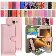 Capa telefone carteira flip couro para Samsung Galaxy A3 2016 A5 A6 A7 2018 A8 comprar usado  Enviando para Brazil