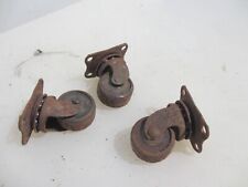 Rodas de carrinho vintage antigas Art Deco x3 para móveis de ferro rodízios comprar usado  Enviando para Brazil