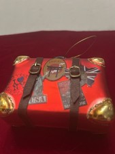 Pier 1 Mala de Vidro Soprado Ornamento de Natal Bagagem de Viagem Nova York, Japão, Moscou comprar usado Pier 1 Mala de Vidro Soprado Ornamento de Natal Bagagem de Viagem Nova York, Japão, Moscou comprar usado  Enviando para Brazil