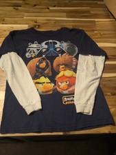 Usado, Camiseta YouthFifth Sun Angry Birds Star Wars azul marinho gráfica manga longa tamanho grande comprar usado  Enviando para Brazil