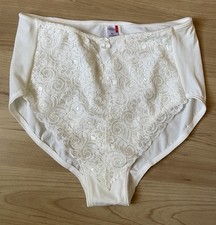 Miederhose beige stickerei gebraucht kaufen  Jeßnitz