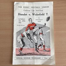 hunslet rugby league programme for sale  BURTON-ON-TRENT