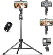 Usado, Tripé de telefone UBeesize 62" e suporte para tripé de câmera selfie com controle remoto. comprar usado  Enviando para Brazil