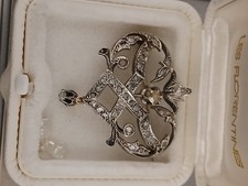 Broche volute diamant d'occasion Broche volute diamant d'occasion  Saint-Jean-de-Braye