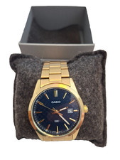 Relógio Casio masculino padrão tom dourado aço inoxidável fácil leitura, usado comprar usado  Enviando para Brazil