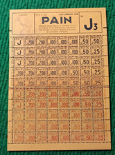 Rationing ticket sheet d'occasion  Expédié en Belgium