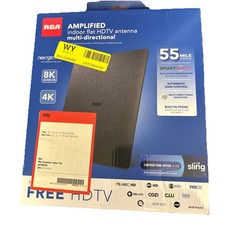 Antena HDTV plana interna amplificada RCA multidirecional 1080 4K 8K 55 milhas comprar usado  Enviando para Brazil