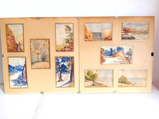 Aquarelles debut siecle d'occasion  Thuir