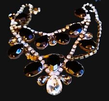 Kette Kristalle böhmische Glaskunst Collier Alt-Gablonz 48 cm 68g edel sinnlich gebraucht kaufen  Nürnberg