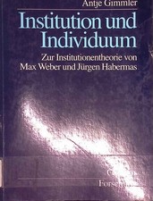 Institution individuum zur gebraucht kaufen Institution individuum zur gebraucht kaufen  Koblenz