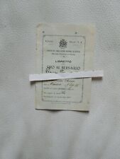 Libretto del tiro usato  Venezia