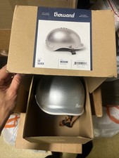 Capacete de bicicleta Thousand Heritage titânio polido prata médio usado skate comprar usado  Enviando para Brazil