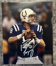 Foto autografada 8x10 assinada à mão assinada por Peyton Manning Colts original NFL, usado comprar usado  Enviando para Brazil