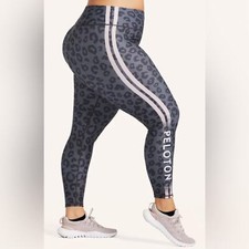 Leggings Peloton com estampa de leopardo listras rosa treino bicicleta ioga câncer de mama comprar usado  Enviando para Brazil