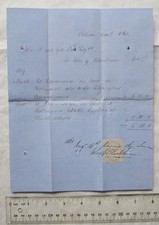 1860 invoice revenue for sale  STOKE-ON-TRENT