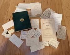 Antique 1870 Handwritten Diary Scrapbook Album W/ Misc Correspondence Letters comprar usado Antique 1870 Handwritten Diary Scrapbook Album W/ Misc Correspondence Letters comprar usado  Enviando para Brazil