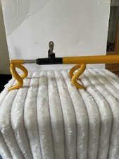 Ganchos duplos trava de volante veículo dispositivo antirroubo ajustável amarelo 2 chaves comprar usado  Enviando para Brazil
