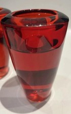 Red glass candle for sale  ABINGDON