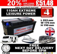 12v 110ah leisure for sale  LUTON