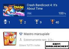 Crash platinum trophy usato  Roma