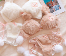 Gato De Inverno Urso Fofinho Panda Fofo Feminino Conjunto Calcinha Sutiã & There Roupas íntimas comprar usado  Enviando para Brazil