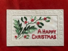 Postcard silk happy for sale  ROTHERHAM
