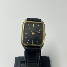 Vintage Orient Quartz D35869-40 Relógio Masculino Mostrador Preto Couro Ruber Fabricado no Japão comprar usado  Enviando para Brazil