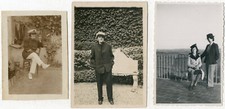 3 Fotos Silver Print Mujer Travestida Vernacular Instantánea Anónima 1940/50 comprar usado  Enviando para Brazil