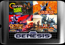Usado, Contra + Alien Soldier + Mega Turrican + Doom Troopers para Sega Genesis NTSC-U/C comprar usado  Enviando para Brazil