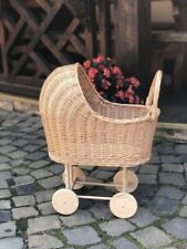NOVO carrinho de bebê de vime carrinho de bebê carrinho de bebê feito à mão carrinho de brinquedo comprar usado  Enviando para Brazil