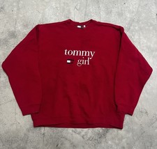 Moletom Tommy Girl Vintage Tommy Hilfiger Anos 90 Bordado Gola Redonda Extra Grande comprar usado  Enviando para Brazil