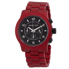 Relógio masculino Michael Kors Runway cronógrafo quartzo mostrador preto MK9148 comprar usado  Enviando para Brazil