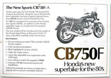 Honda cb750f motorcycle for sale  LEICESTER
