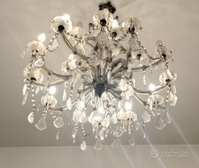 Antico lampadario gocce usato  Bologna