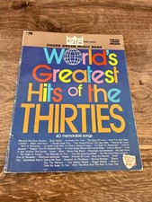 GTR WORLD'S GREATEST HITS OF THE THIRTIES - Livro de música de órgão acordes #78 comprar usado  Enviando para Brazil