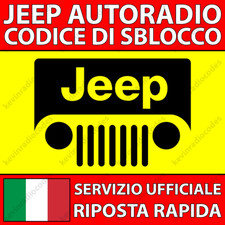Jeep radio codice usato  Roma