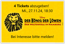 Tickets könig löwen gebraucht kaufen  Meiningen