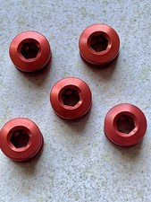 Red alloy chainring for sale  MANCHESTER