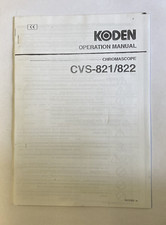 Koden operation manual for sale  HARTLEPOOL