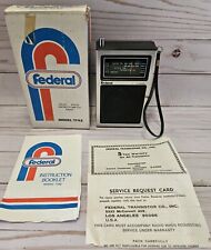 Vintage federal radio for sale  Menifee