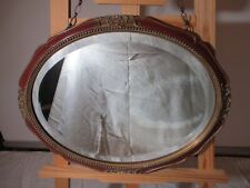 vintage bevelled oval mirror for sale  GLASGOW