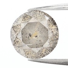 Diamante de corte redondo suelto natural de 0,82 quilates 5,70 mm diamante de sal y pimienta NQ1415 segunda mano  Embacar hacia Mexico