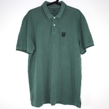 Camisa polo masculina verde logotipo grande em relevo Osklen H896 comprar usado  Enviando para Brazil