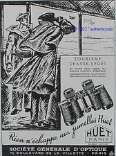 Publicite huet jumelles d'occasion  Cires-lès-Mello