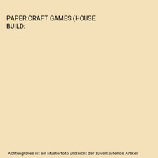 Paper craft games gebraucht kaufen  Trebbin