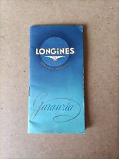 Longines libretto instruction usato  Nereto