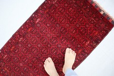 Alfombra hecha a mano para salón, cocina, habitación de invitados, niños.  Detalles abajo segunda mano  Embacar hacia Mexico