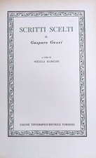 Gozzi gaspare scritti usato  Italia
