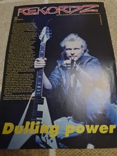 Vintage MICHAEL SCHENKER MSG SCORPIONS A4 POSTER KERRANG MAGAZINE CLIPPING comprar usado  Enviando para Brazil